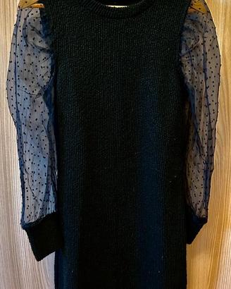 Vestito Maniche in Tulle