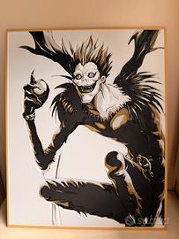 Quadro 3D Death Note Ryuk Disp. in 2 Colorazioni