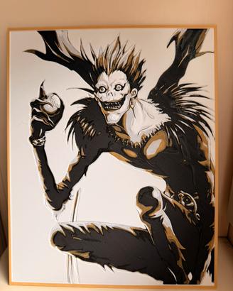 Quadro 3D Death Note Ryuk Disp. in 2 Colorazioni