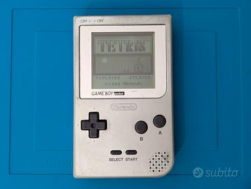 Game Boy Pocket Argento Nintendo MGB-001 + Tetris