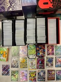 Mega lotto carte pokemon + rare/speciali + gadget