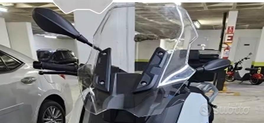 Parabrezza Deflettori per Moto C400X C 400 X 2018 2019 2020 2021 2022 2023 2024 Motocicletta Deflettore Vento Schermo Potezione (Fumo leggero