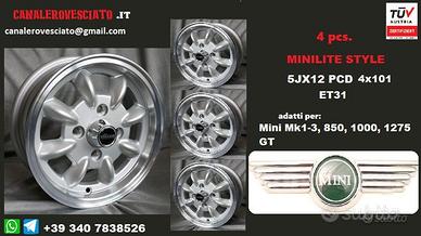 Minilite 5x12 4x101,6 et31 silver mini