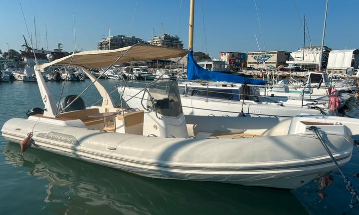 Gommone/barca a motore/capelli tempest 770