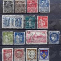 FRANCIA 1930-1986 Lotto di 75 francobolli