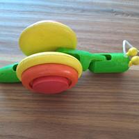 Lumaca in legno a traino