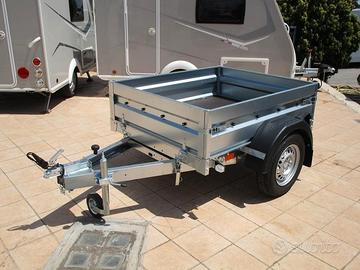 Rimorchio compatto, leggero con pianale basculante