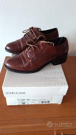 Geox D Resia - Francesina pelle marrone 37.5 