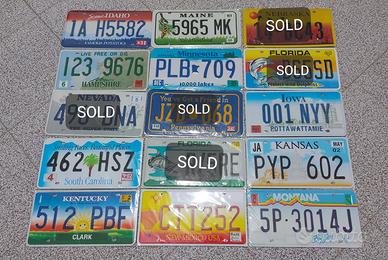 Targhe americane riproduzione