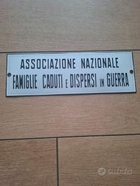 insegna smaltata 30 x 10 cm