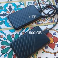 memorie esterne usb 1 TB e 500GB