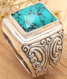 Anello etnico balinese in argento sterling 925