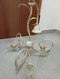 Lampadario shabby chic