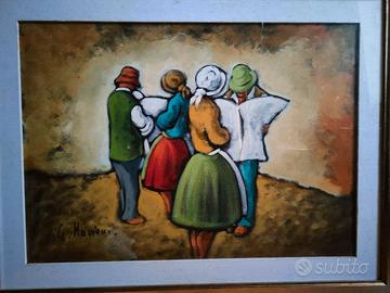 Dipinto su tela firmato