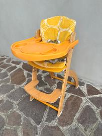 Seggiolone legno evolutivo