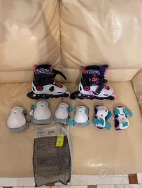 Pattini in linea e protezioni bambino/a