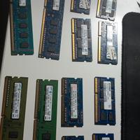 Ram lotto ddr3/ddr3l per pc portatili e fissi.