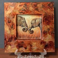 svuotatasche in vetro decorato