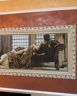 splendido quadro d'arredo orizzontale raffigurante