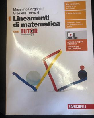 Libro matematica zanichelli Lineamenti di matemati