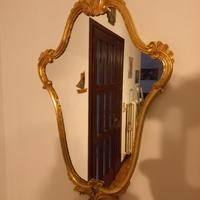 Specchio cornice legno colore oro