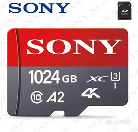 Sony Micro SD 1TB (1024GB) Memoria Alta Capacità