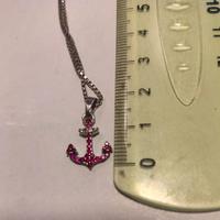 Ancora oro bianco e rubini