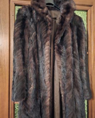 pelliccia in coda di visione vintage 90 tg.44