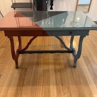 Tavolo vintage dipinto a mano