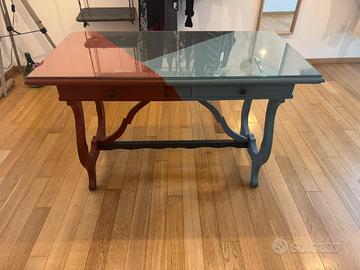 Tavolo vintage dipinto a mano