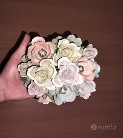 centrotavola  floreale in porcellana  Capodimonte