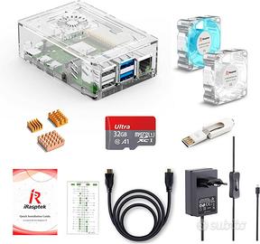 Kit Completo di Accessori per Raspberry Pi 4 Model