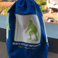 Kit beach volley BV500 regolabile giallo