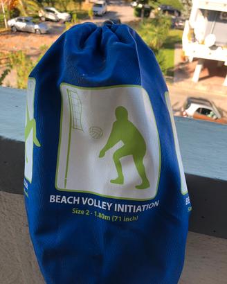 Kit beach volley BV500 regolabile giallo