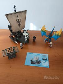 2 set Playmobil: nave vichinga e drago COME NUOVI!