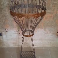 mongolfiera in ferro battuto 