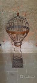 mongolfiera in ferro battuto 