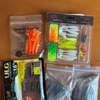 Set ami, esche e borsa da pesca NUOVO