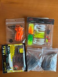 Set ami, esche e borsa da pesca NUOVO
