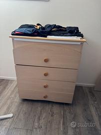 Cassettiera con lavatoio bimbi