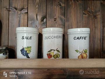 barattoli sale zucchero caffè 