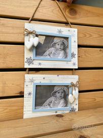 Portafoto doppio shabby chic