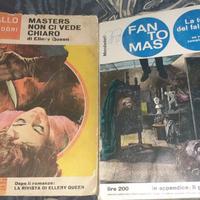 2 Libri thriller anni 60 Fantomas,Giallo Mondadori