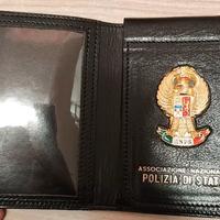 portaplacca ASSOCIAZIONE NAZ. POL.STATO AnPS pelle