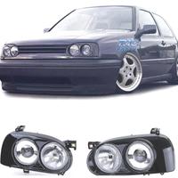 DOPPI FARI VOLKSWAGEN VW GOLF 3 NERO