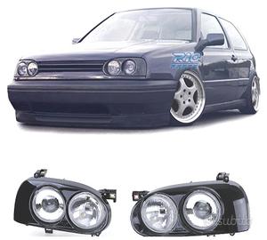 DOPPI FARI VOLKSWAGEN VW GOLF 3 NERO