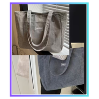 Borsa a tracolla in velluto a coste