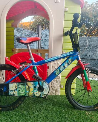 Bicicletta Bambino 16" - Tema Avengers (Marvel) - 
