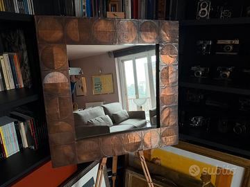 Specchio splendido  - cornice in rame sbalzato