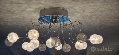 Lampadario moderno con 16 luci + applique parete